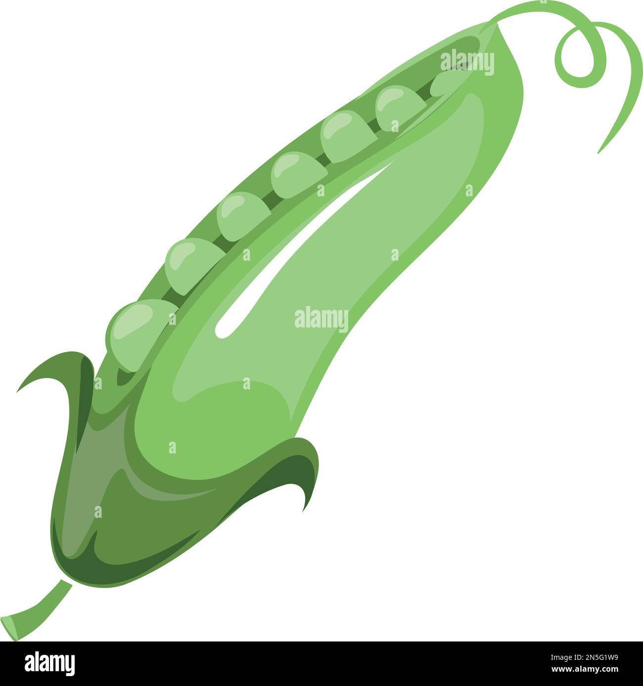 Green pea pod icon. Fresh raw natural bean Stock Vector Image & Art Alamy