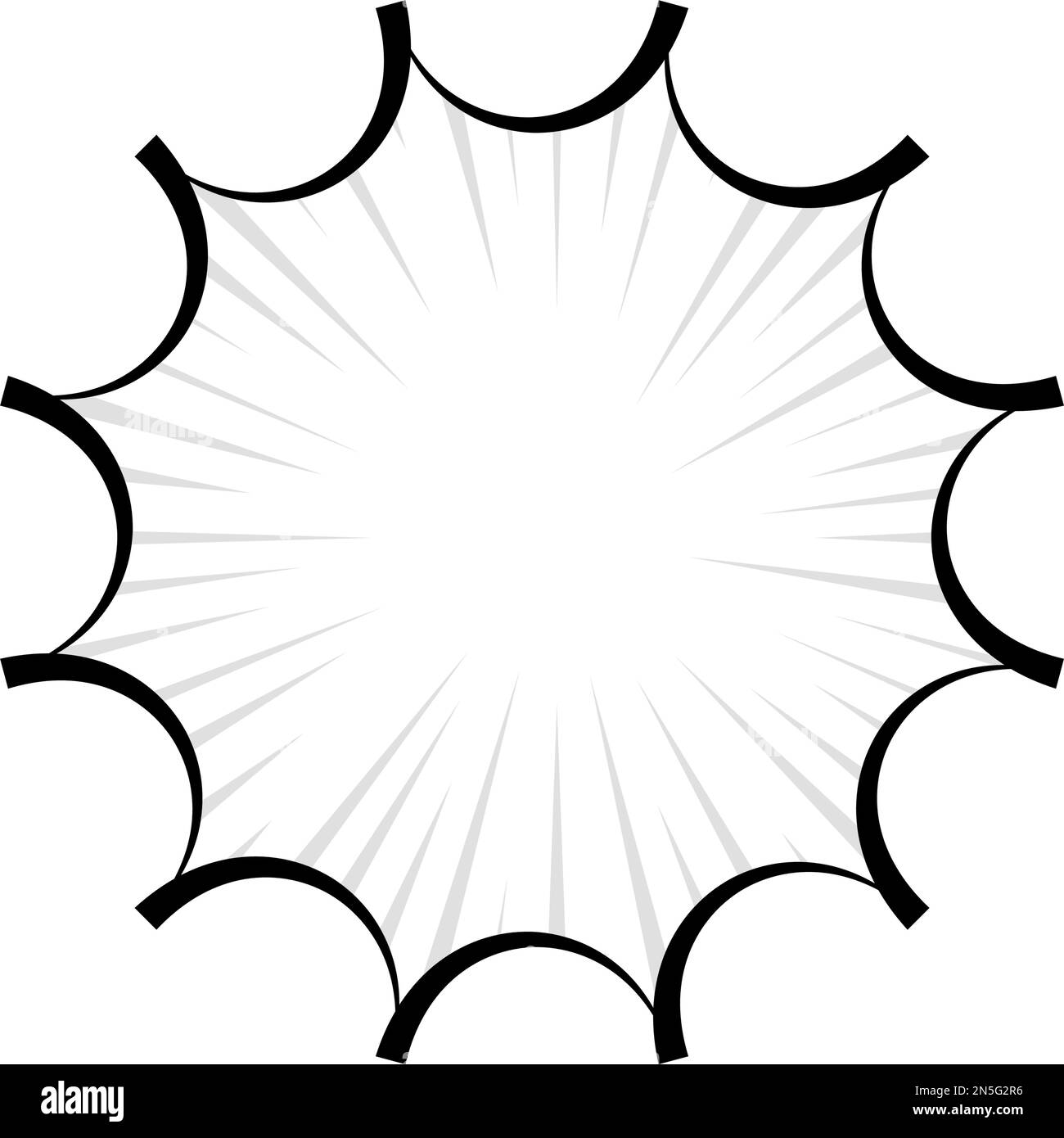 Isolated empty comic speech bubble Vector Stock Vector Image & Art - Alamy