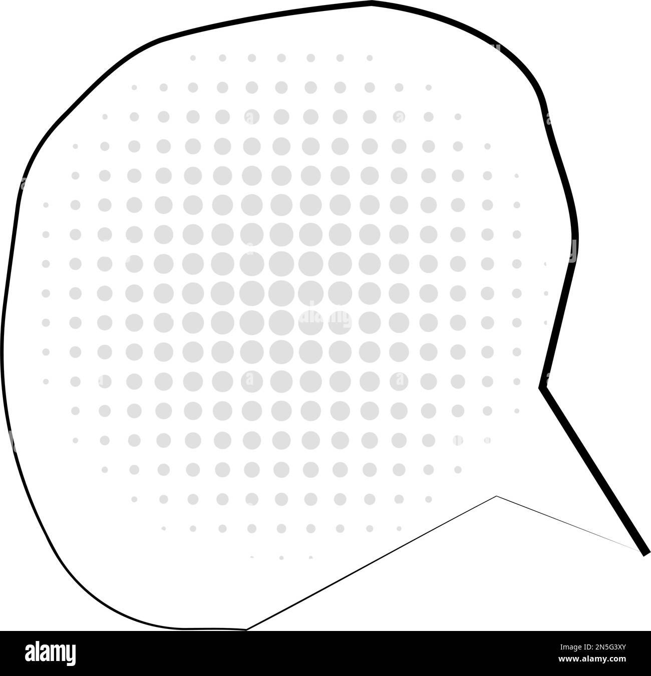 Isolated empty comic speech bubble Vector Stock Vector Image & Art - Alamy