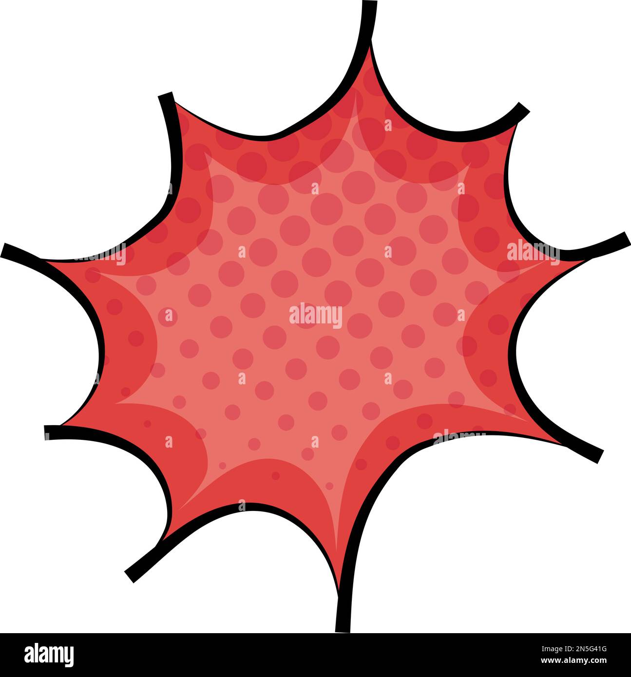 Isolated empty colored comic speech bubble Vector Stock Vector Image ...