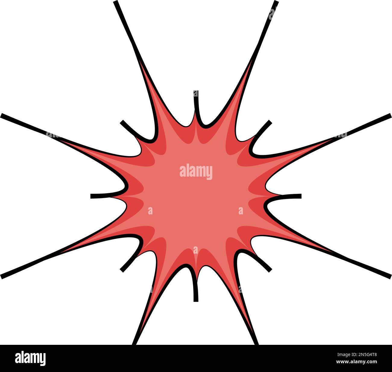 Isolated empty colored comic speech bubble Vector Stock Vector Image ...