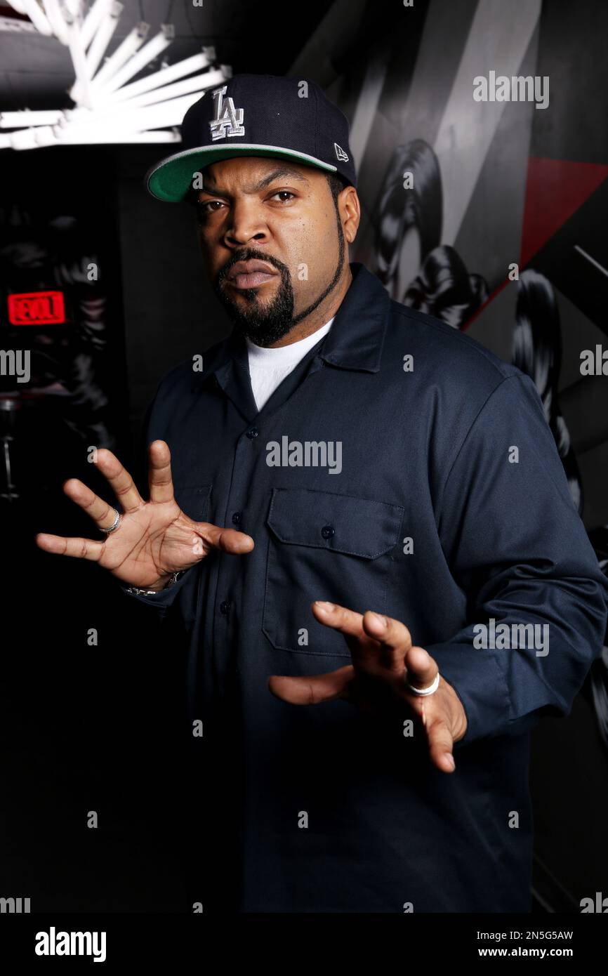 Ice Cube poses for a portrait on Tuesday, Feb. 11, 2014 in Los Angeles ...