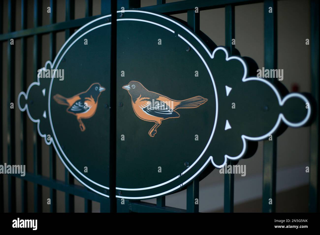 This is a sign on the home plate entrance to Ed Smith Stadium, spring