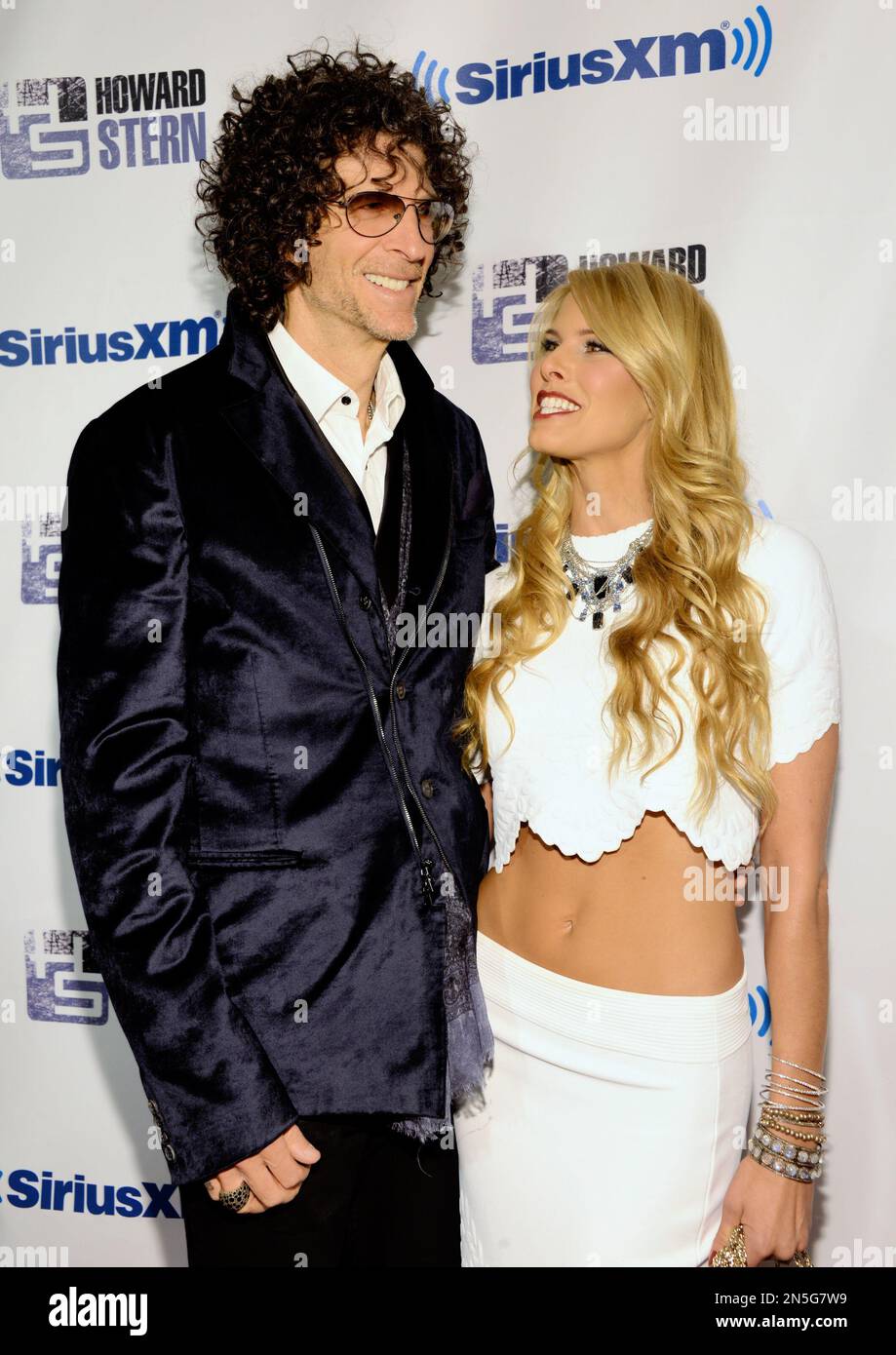 Satellite radio talk show host Howard Stern and wife Beth Stern arrive