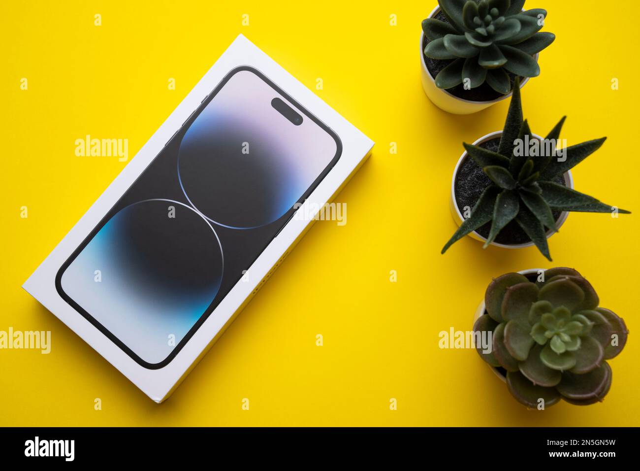 iPhone 14 Pro Max in Space Black color, in box. In Apple's latest phone ...