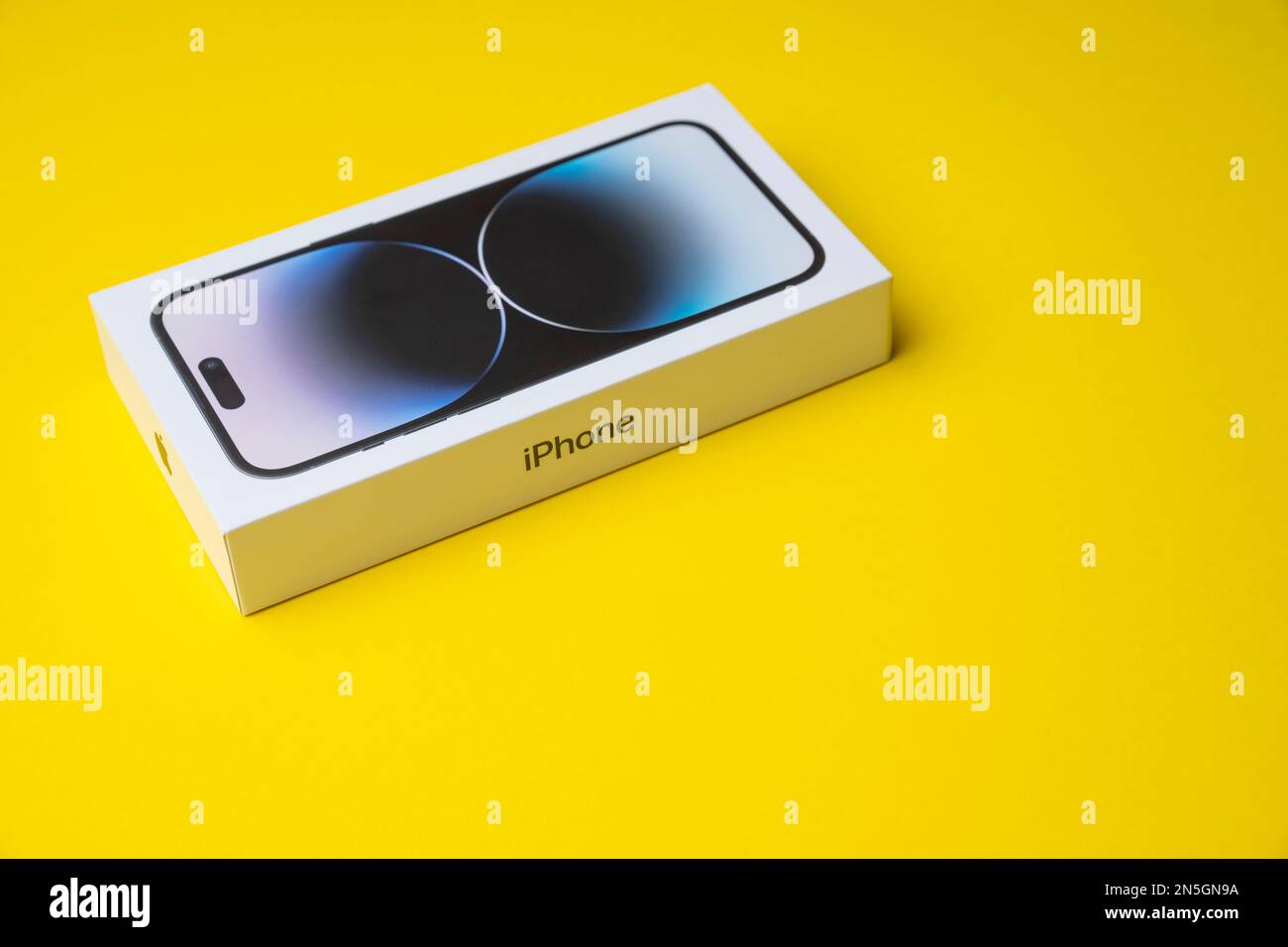 iPhone 14 Pro Max in Space Black color, in box. In Apple's latest phone ...