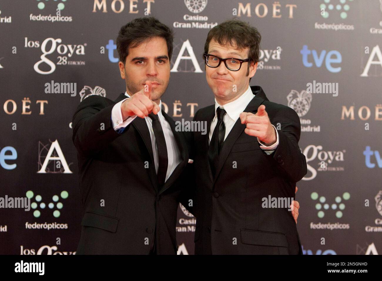 Spanish actors Ernesto Sevilla and Joaquin Reyes poses for ...
