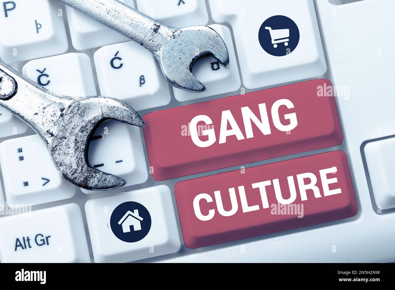 Handwriting text Gang Culture. Word Written on particular organization ...