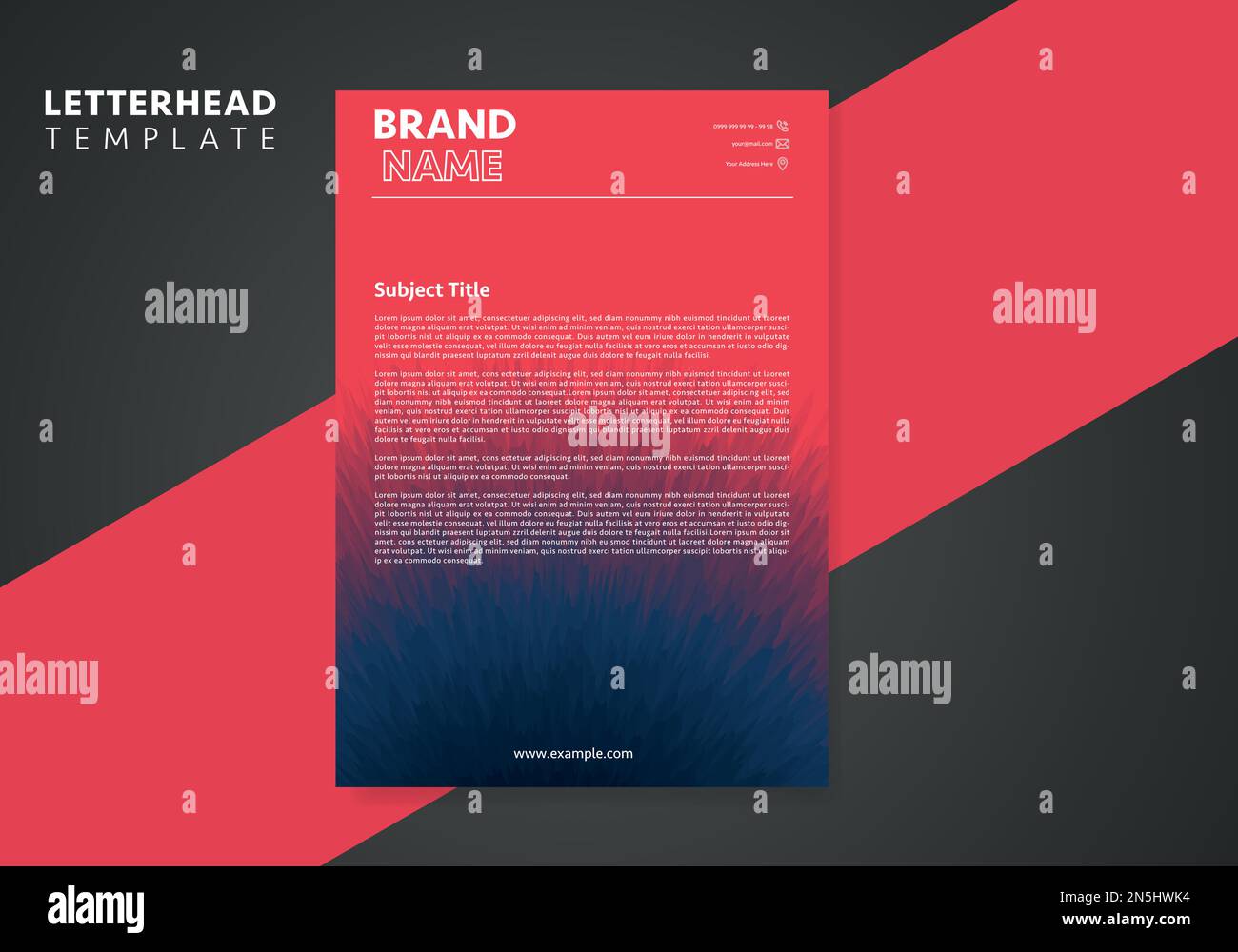 Corporate Business Letterhead, Elegant and minimalist style letterhead