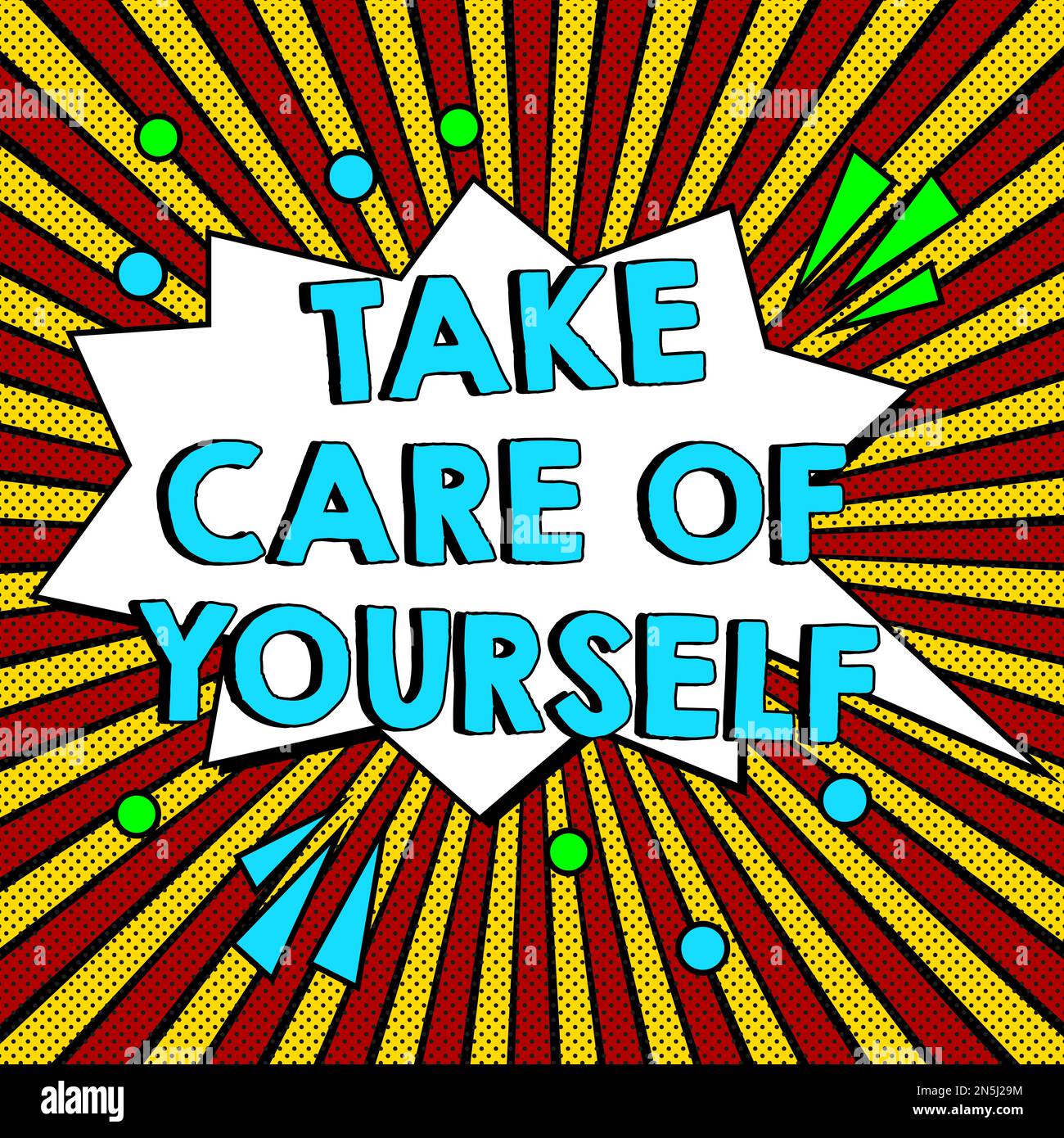 Hand writing sign Take Care Of Yourself. Internet Concept a polite way ...