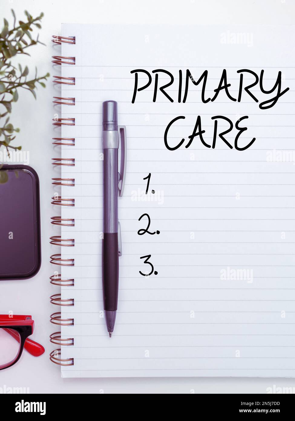 Inspiration showing sign Primary Care. Word for health care provided by