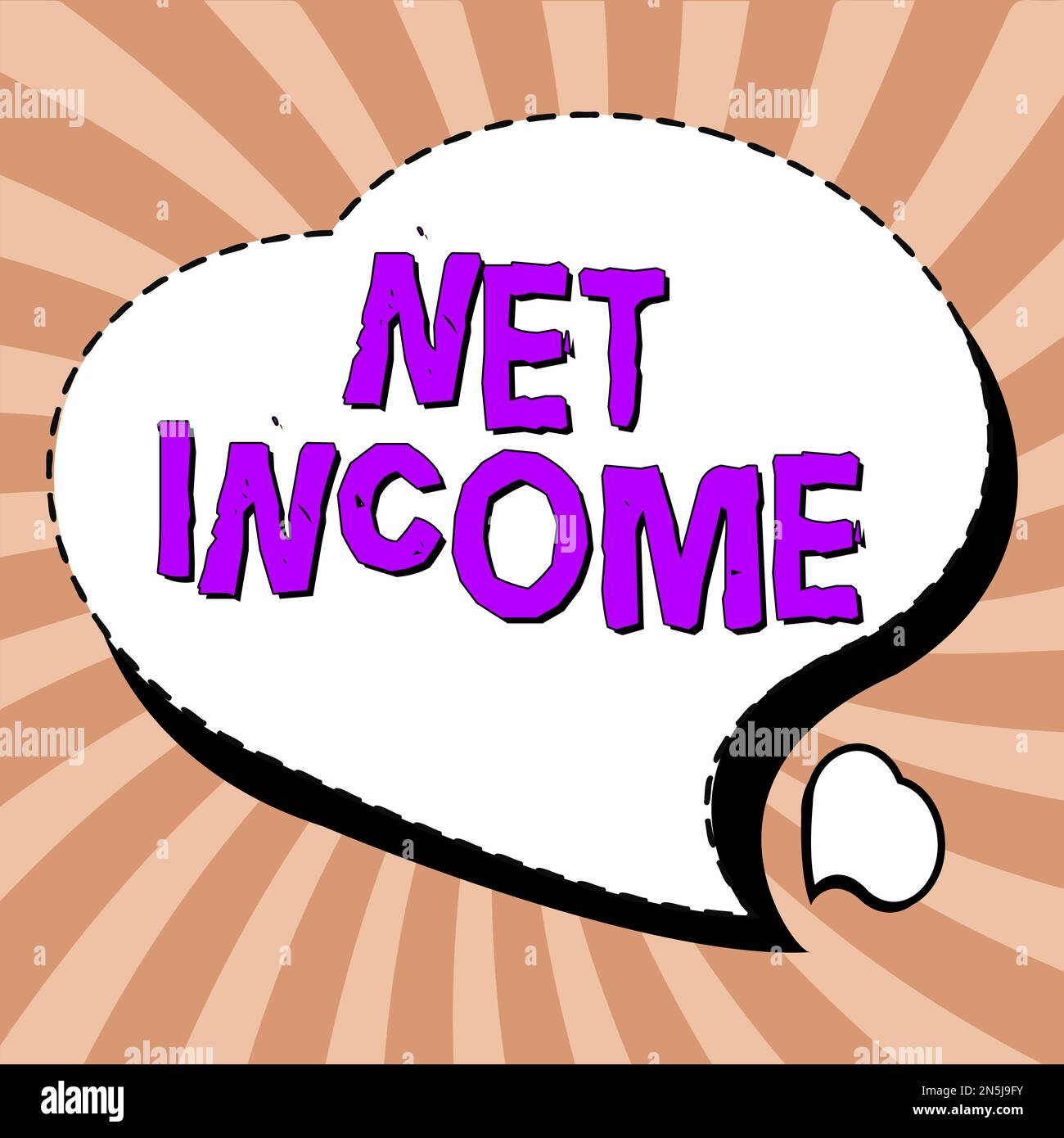 Net Exempt Income Sign displaying Net Income. Internet Concept the gross income remaining ...