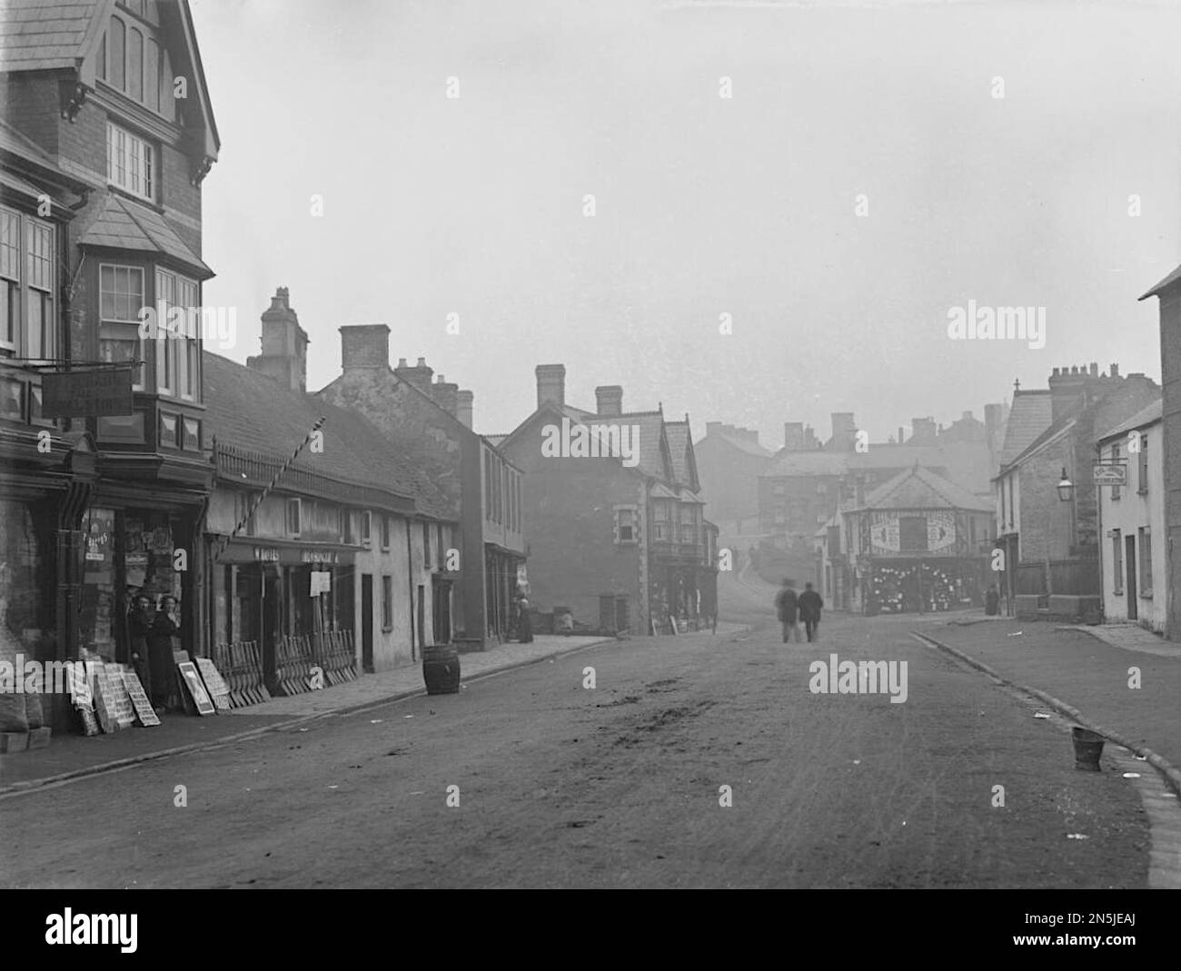 Martin Ridley The Main Street, Caerphilly, Wales Stock Photo Alamy
