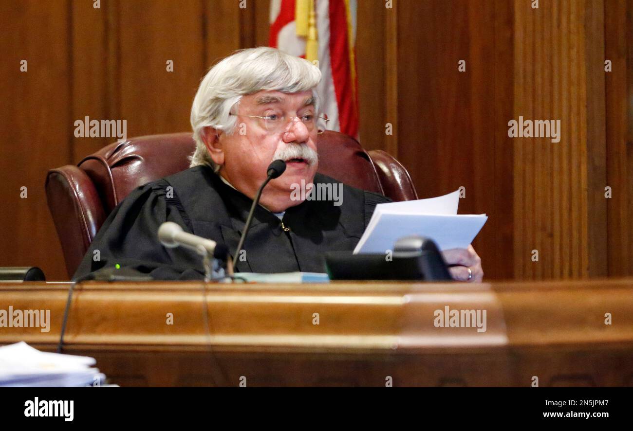 Hinds County Circuit Court Judge Bill Gowan reads the jury their Hinds County Circuit Court Judge Bill Gowan reads the jury their