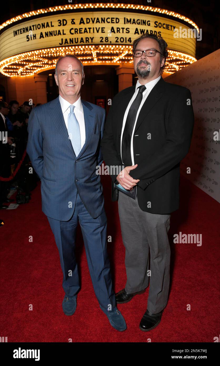 Jonathan Barker and Myles Connolly attend the 2014 International 3D and