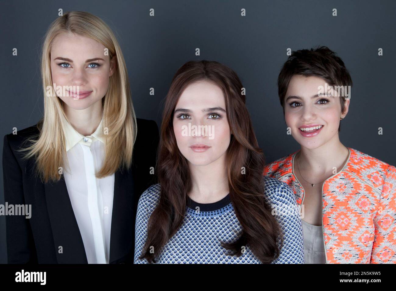 Costars of the film "Vampire Academy," Lucy Fry, Zoey Deutch and Sami