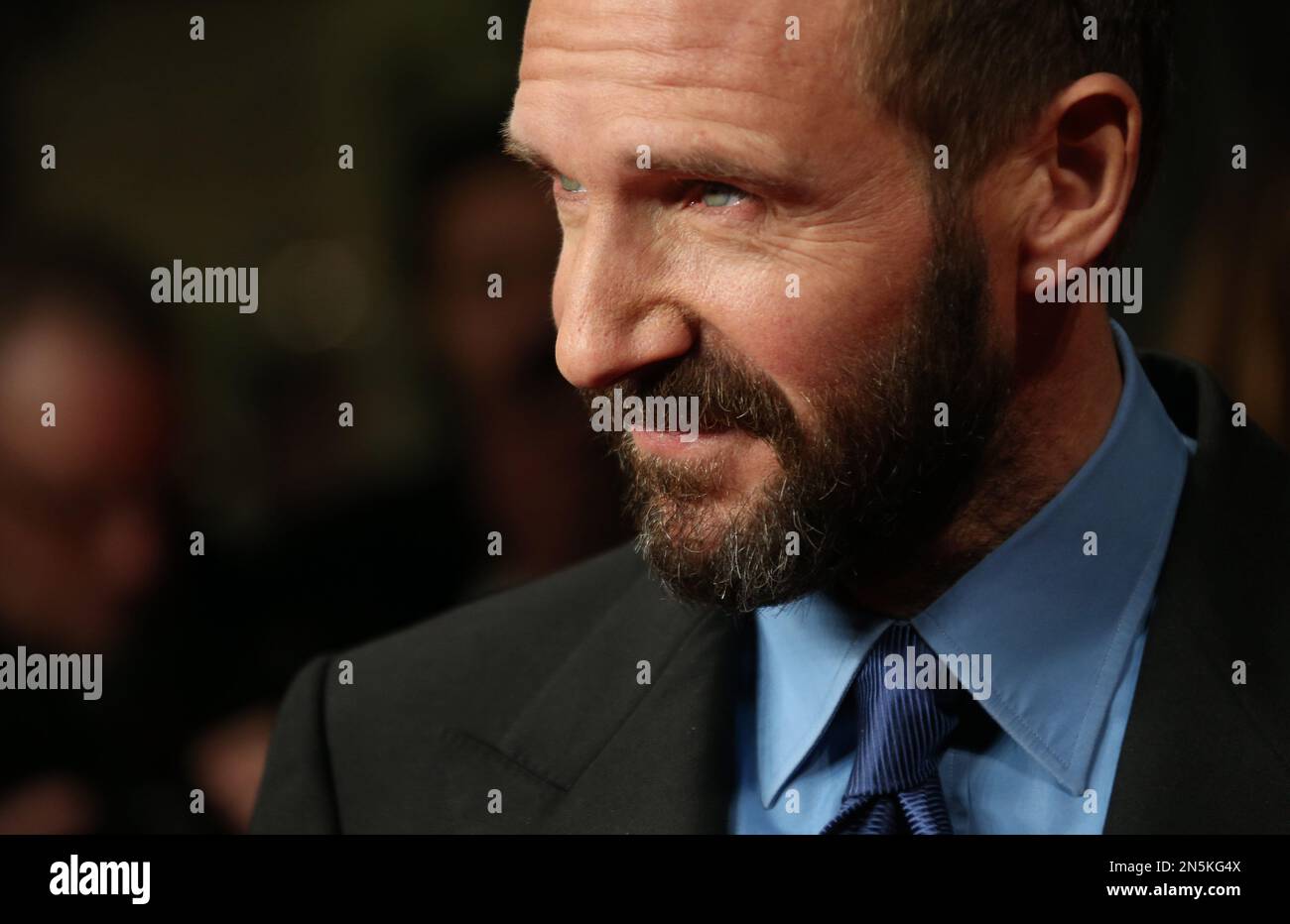 British actor Ralph Fiennes arrives on the red carpet for the UK ...