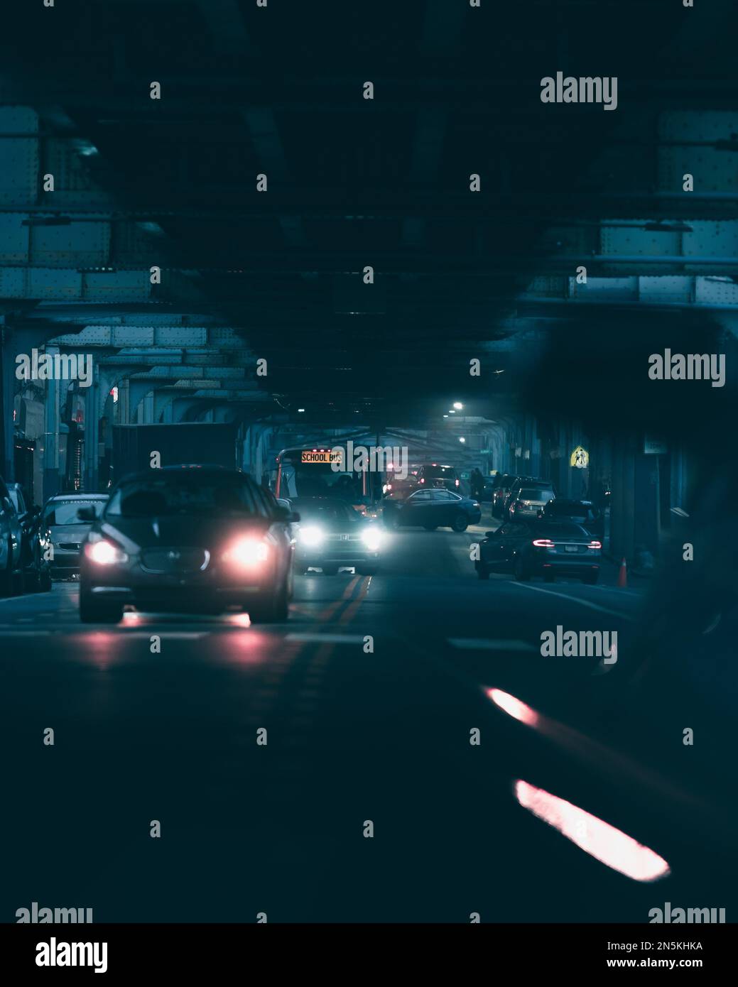 The cars in morning hustle on Kensington Avenue, Philadelphia Stock Photo Alamy