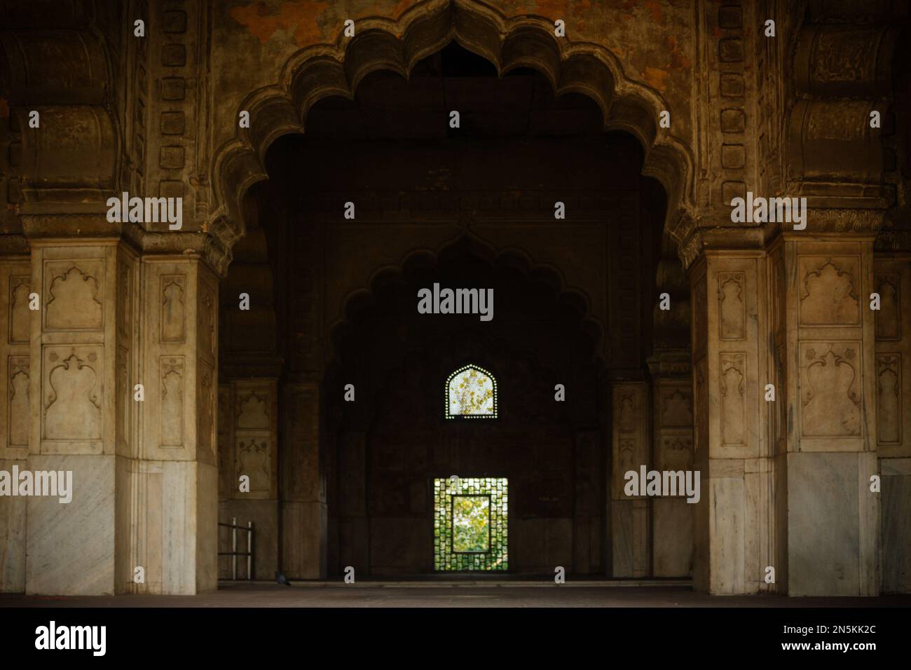 The Mumtaz Mahal of the Red Fort in Delhi, India. Stock Photo