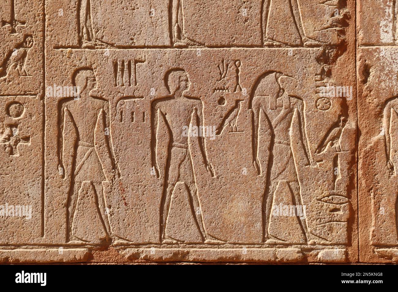 beautiful ancient egyptian carvings at Karnak temple in Luxor, Egypt