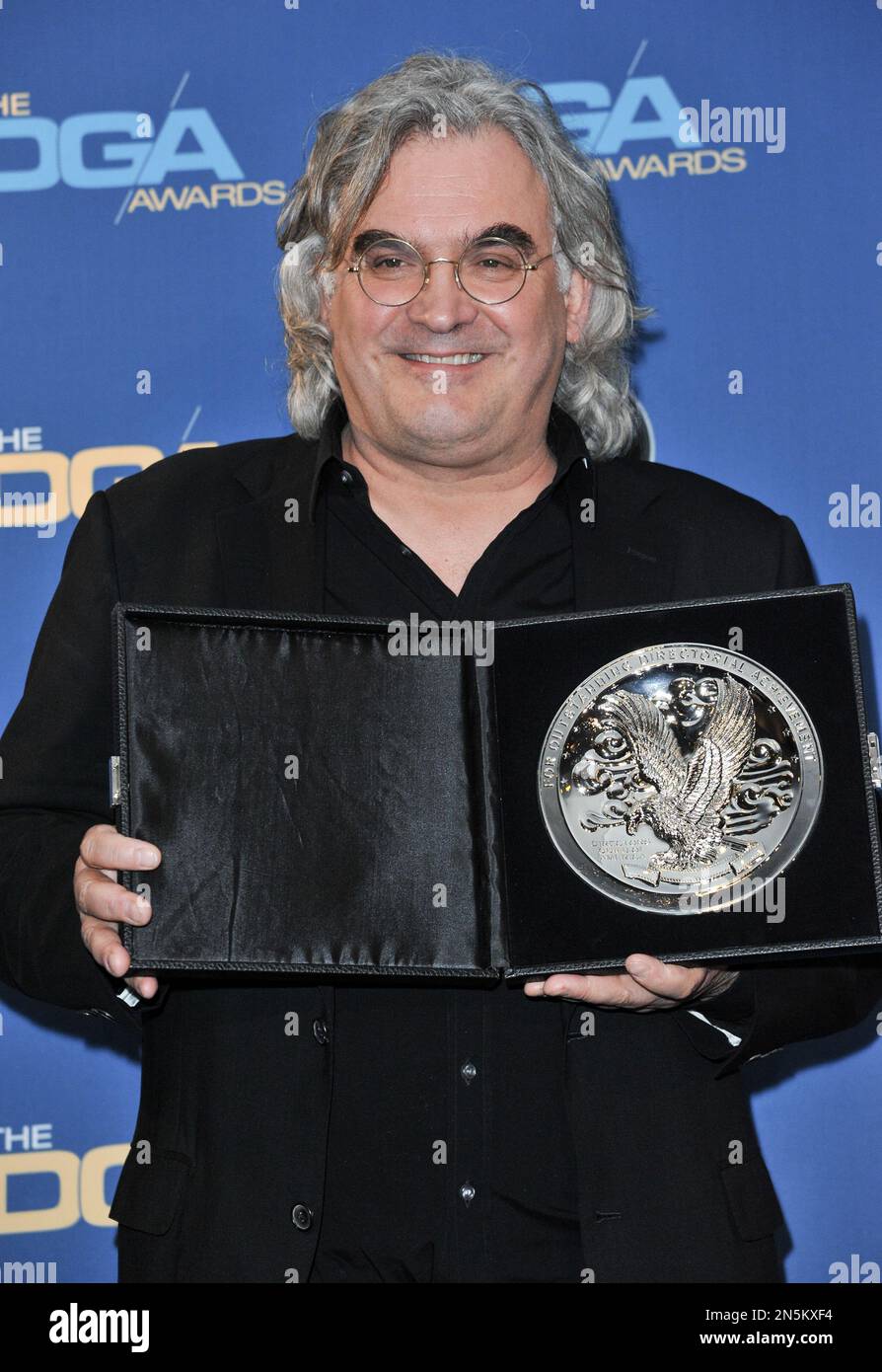 Paul Greengrass poses in the press room of the the 66th Annual DGA