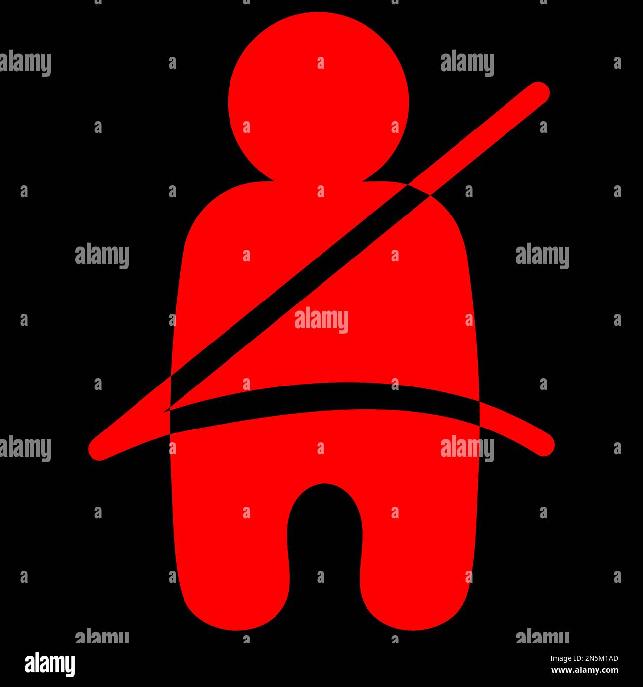 Red vector graphic on a black background of a dashboard warning light