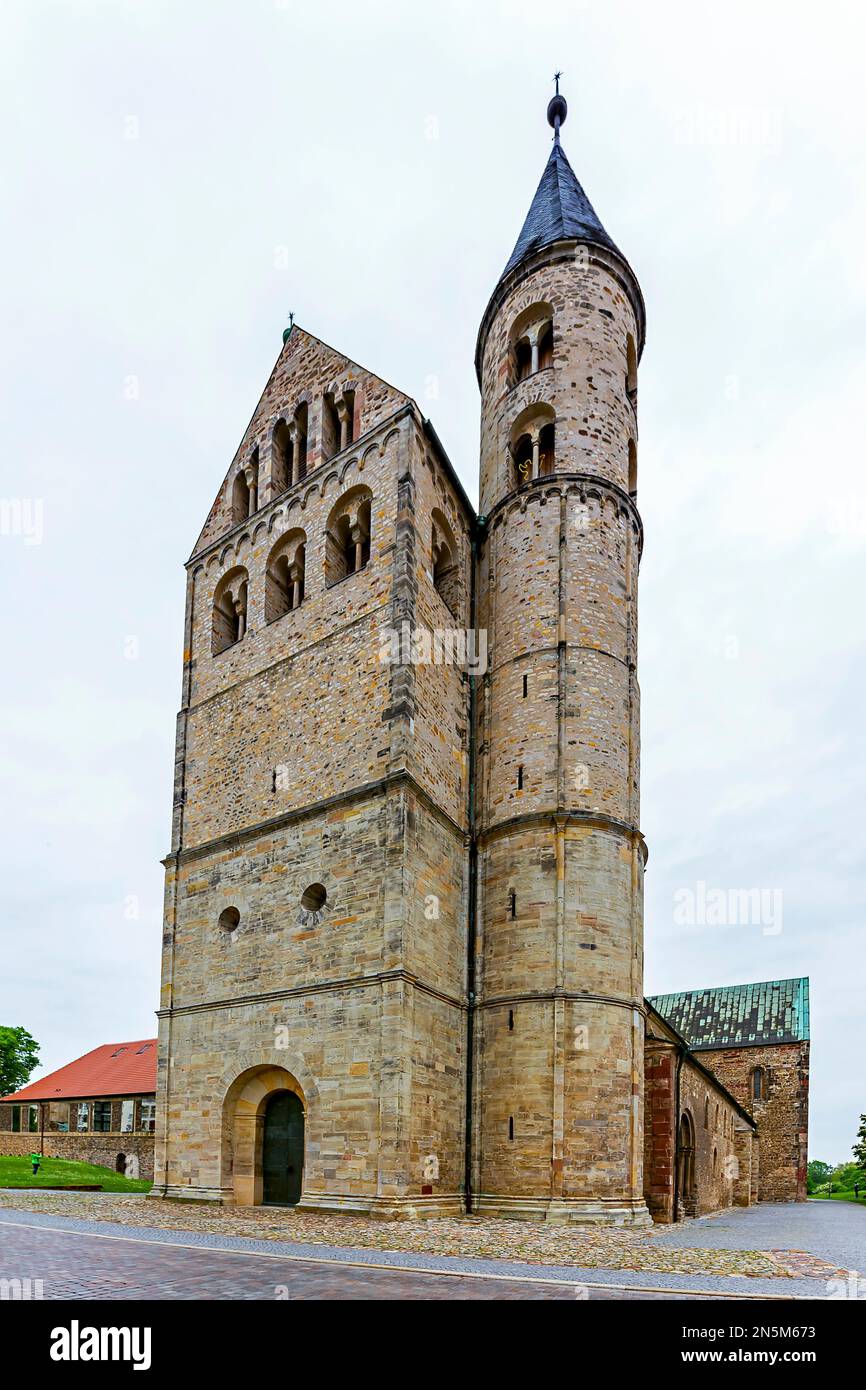 Monastery Church of St. Mary (Unsere Lieben Frauen), Magdeburg, Saxony-Anhalt, East-Germany. Stock Photo