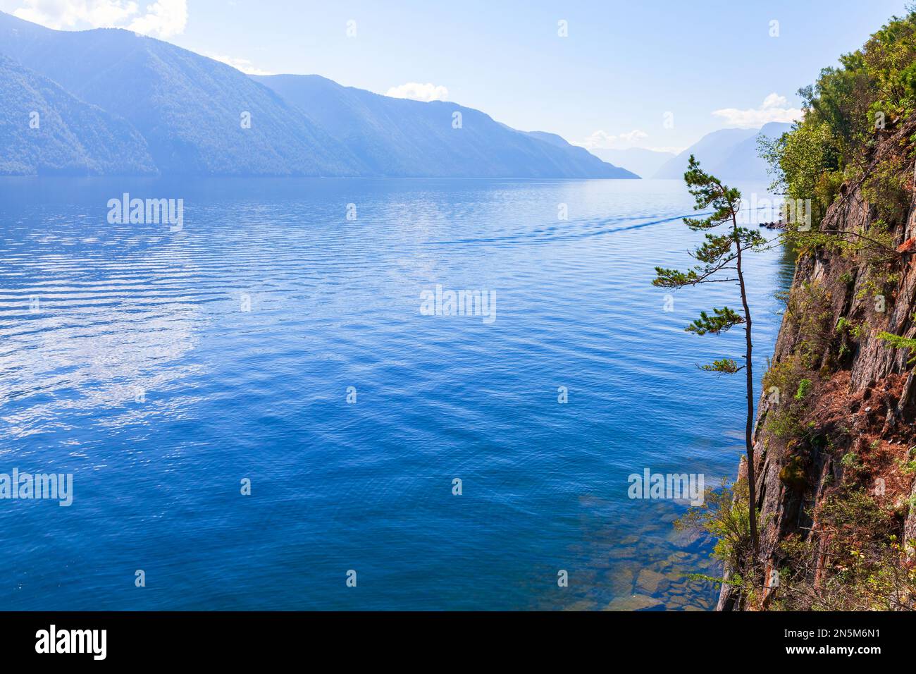 Taiga forest landscape lake hi-res stock photography and images - Alamy