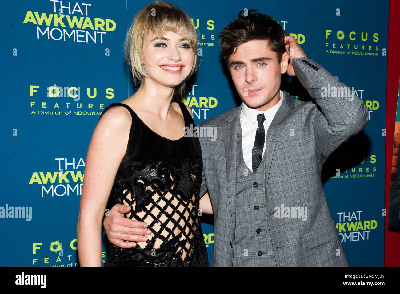 Imogen Poots And Zac Efron Attend The That Awkward Moment Premiere On Wednesday Jan