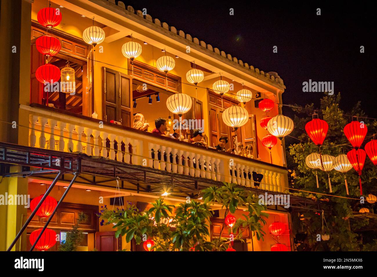 Lanterns by night in Hoi An, Vietnam Stock Photo Alamy