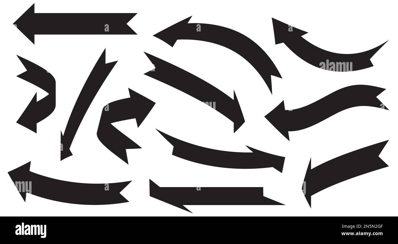 Vector arrows icon set for your design. Stock Vector