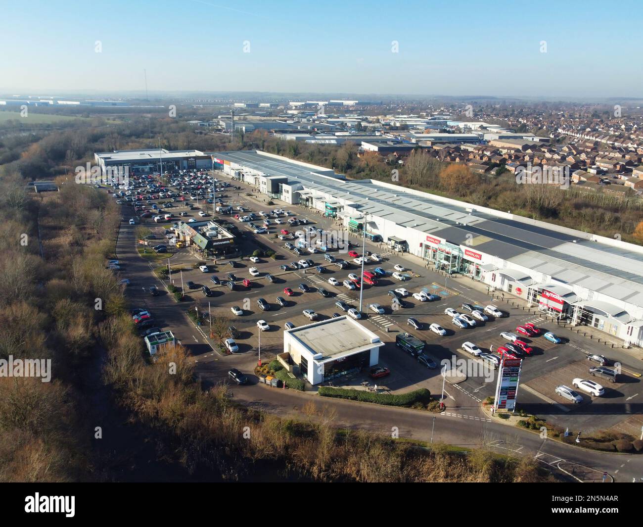 Drone footage parking lot hires stock photography and images Alamy