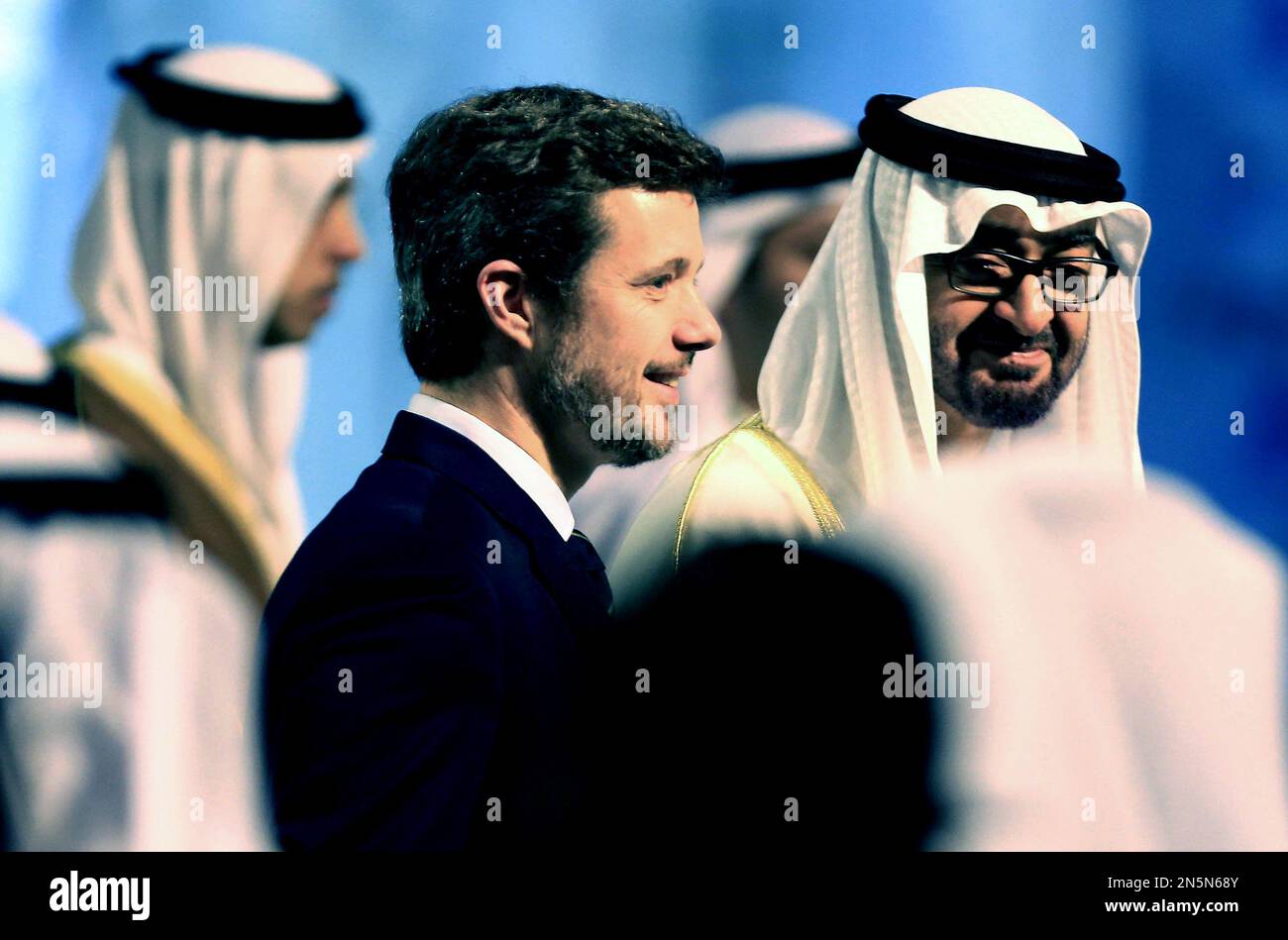Crown Prince of Abu Dhabi Sheikh Mohammed bin Zayed alNahyan, right