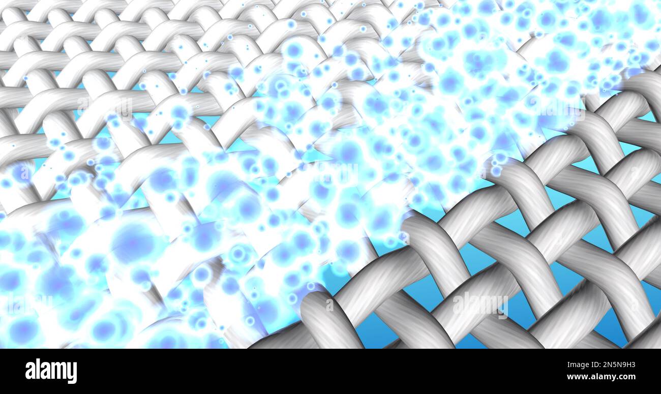 3d illustration. Cloth bleaching. Washing powder, bleach, or liquid