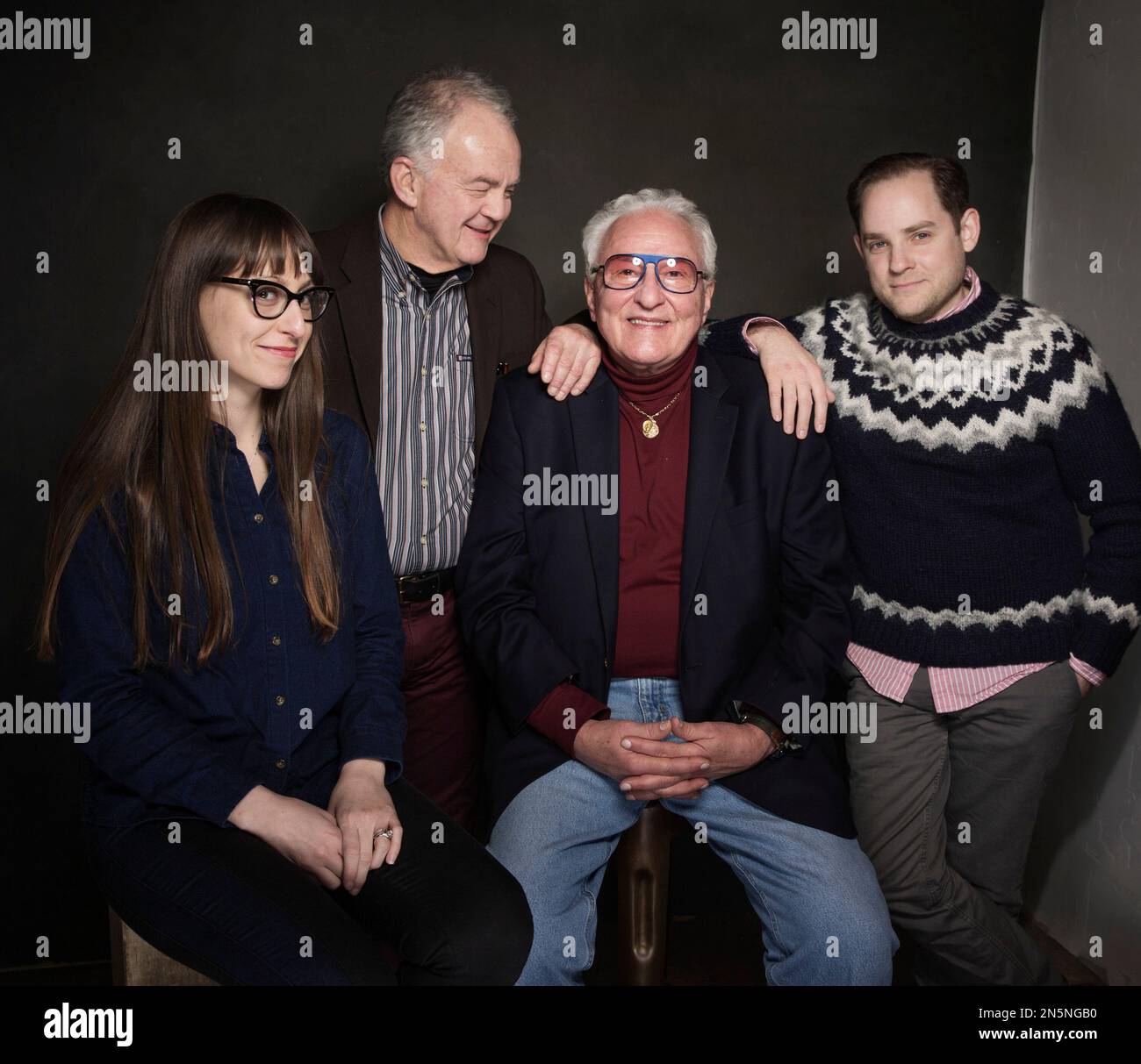 Martha Stephens, Paul Eenhoorn, Earl Lynn Nelson, and Aaron Katz pose