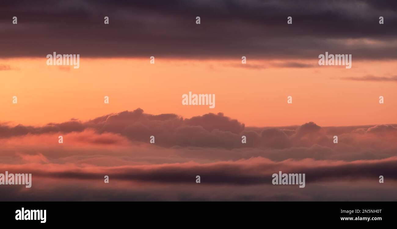 Aerial Cloudscape during morning Sunrise Sky. Nature Background Stock ...