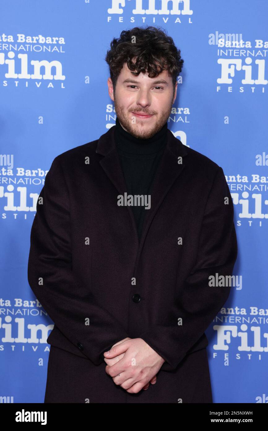 Santa Barbara, USA. 08th Feb, 2023. Nolan Gould attends the 2023 Santa  Barbara International Film Festival opening night world premiere of  Miranda's Victim at The Arlington Theatre on February 08, 2023 in