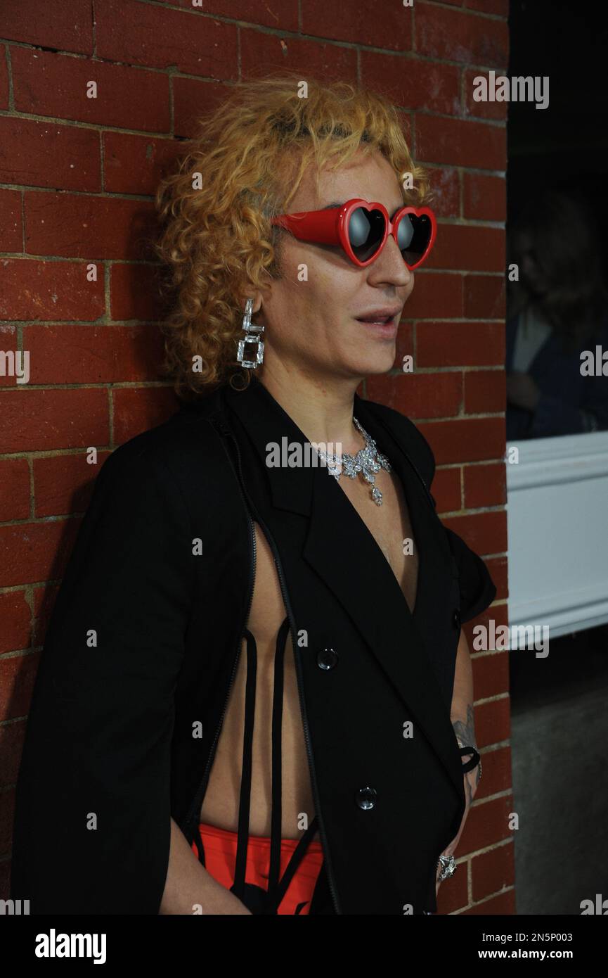 Elton Ilirjani at Cult Gaia store opening, NYC, New York Fashion Week ...
