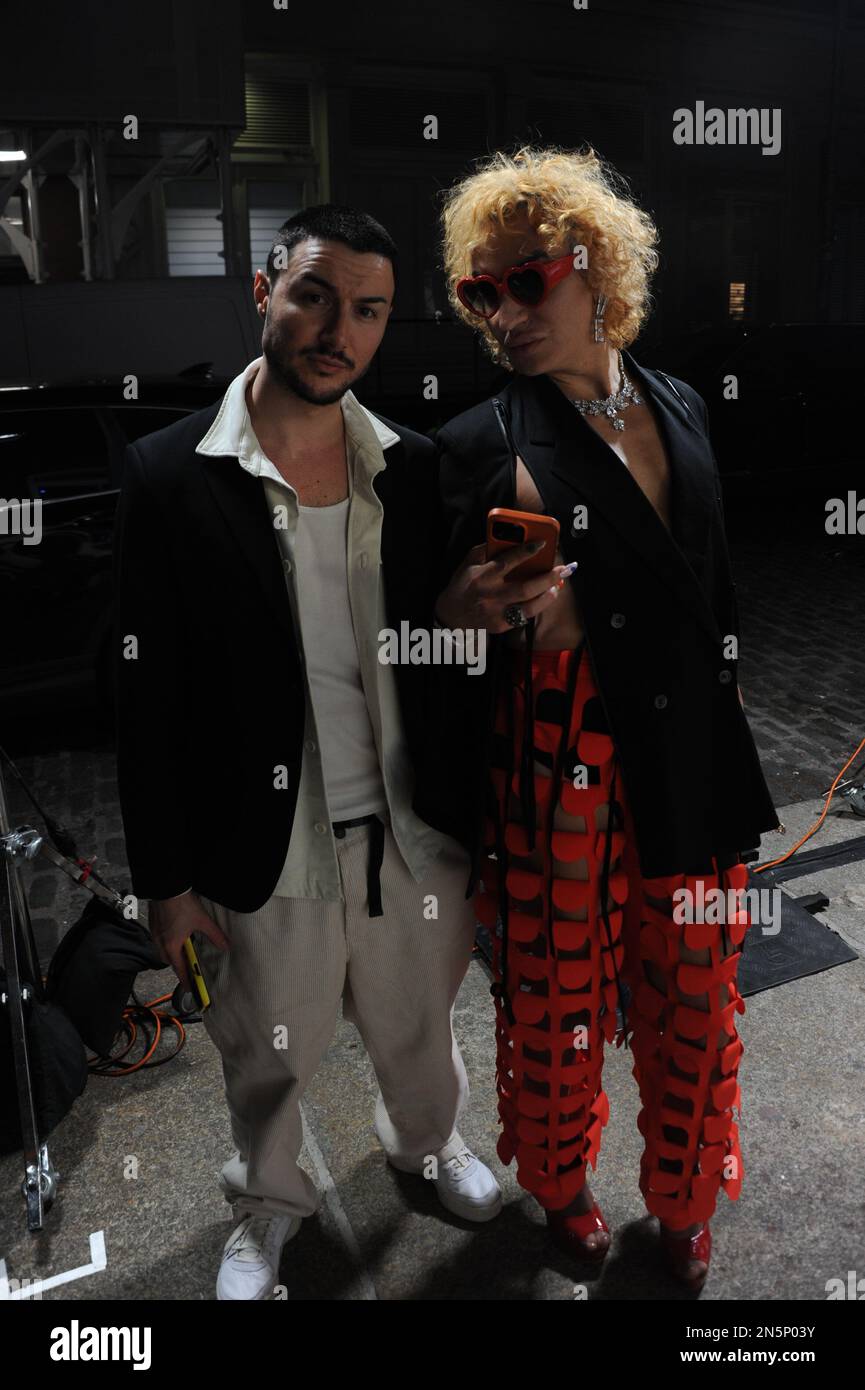 Elton Ilirjani at Cult Gaia store opening, NYC, New York Fashion Week ...
