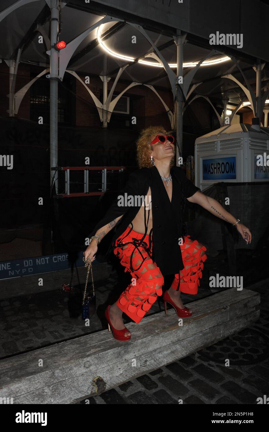 Elton Ilirjani at Cult Gaia store opening, NYC, New York Fashion Week ...