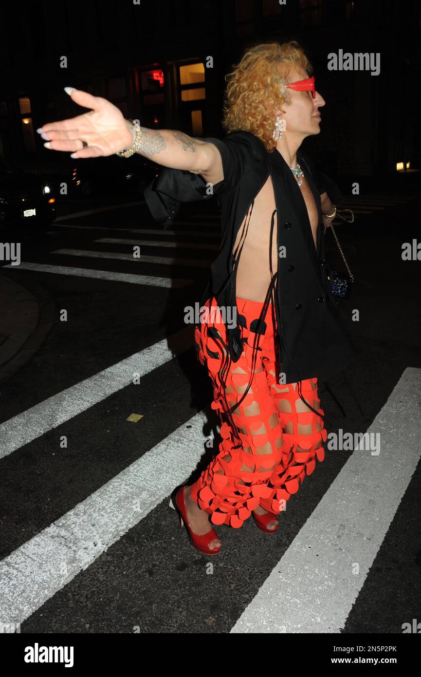 Elton Ilirjani at Cult Gaia store opening, NYC, New York Fashion Week ...