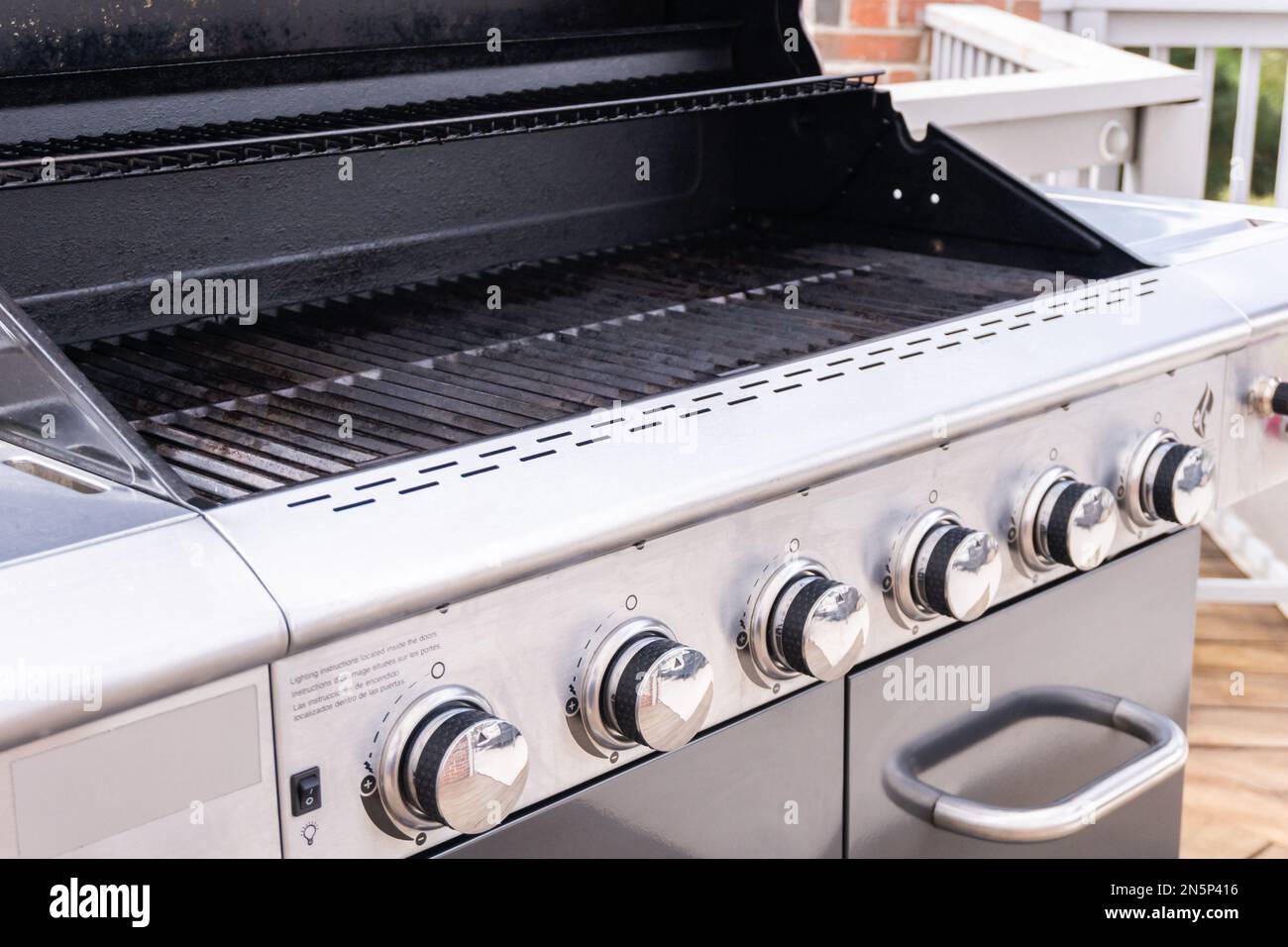 Outdoor gas grill Stock Photo - Alamy