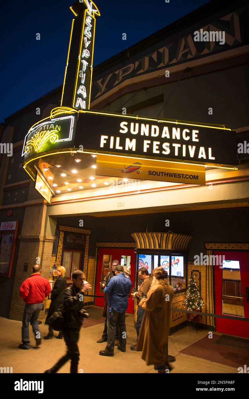 A general view of the Egyptian Theatre on Main Street during the ...