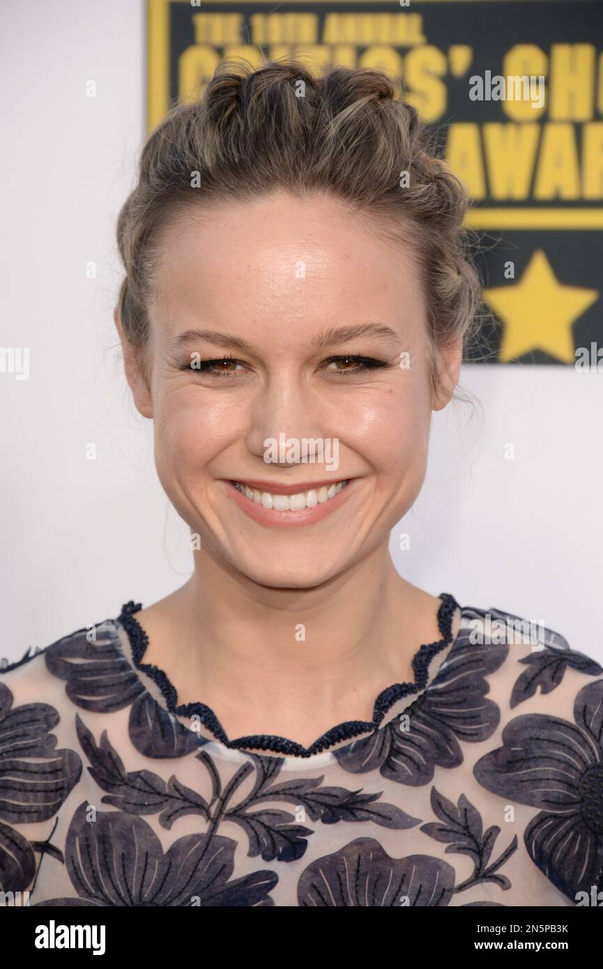 Brie Larson arrives at the 19th annual Critics' Choice Movie Awards at ...