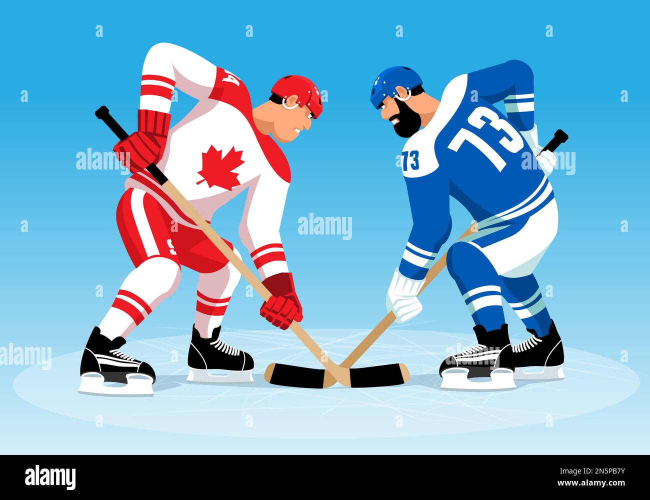 Hockey players in the game Stock Vector Image & Art Alamy