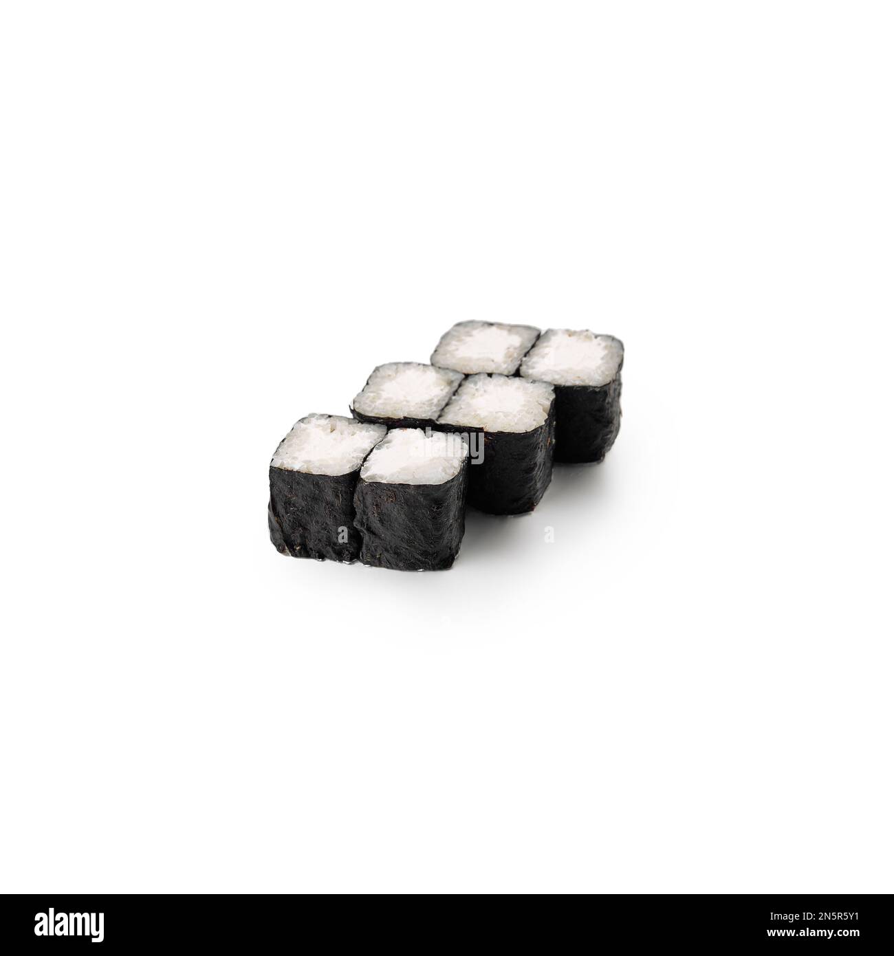 A set of 6 Mini Rolls with cream cheese filling on a white background