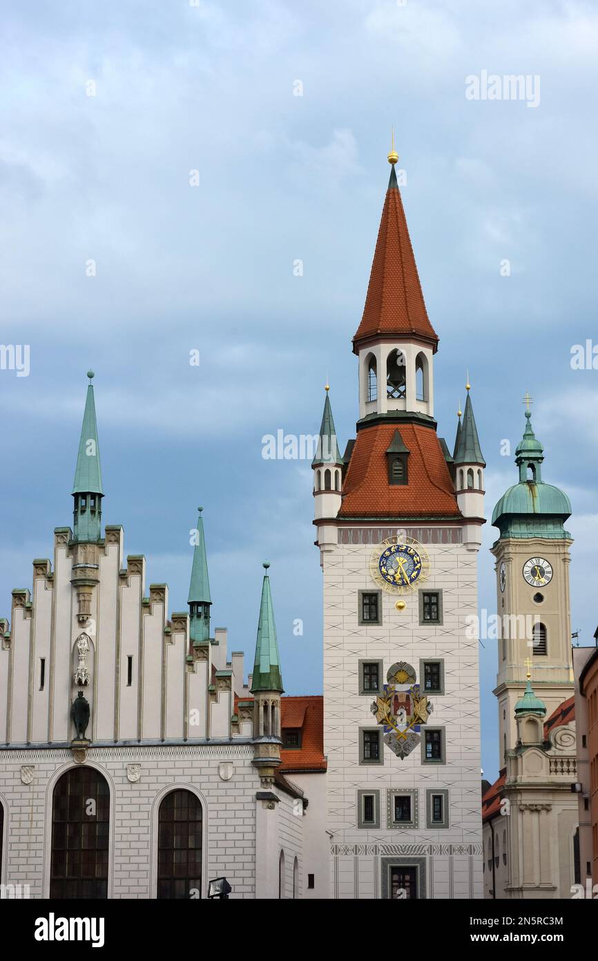Altes Rathaus, Old town hall, Munich, München, Germany, Europe Stock ...