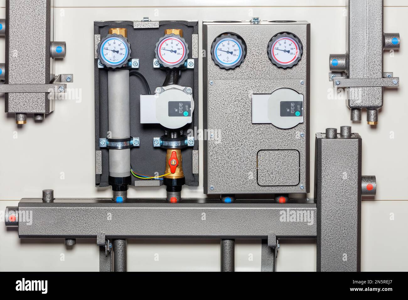 Highly efficient circulating pump group for heating and heating systems