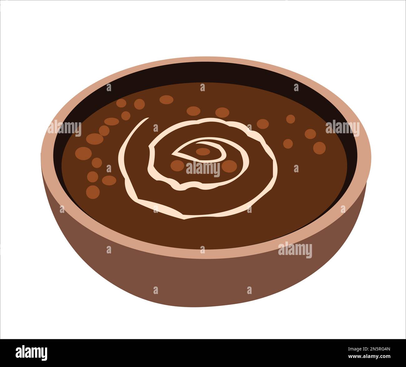 Lentils cooked Stock Vector Images Alamy
