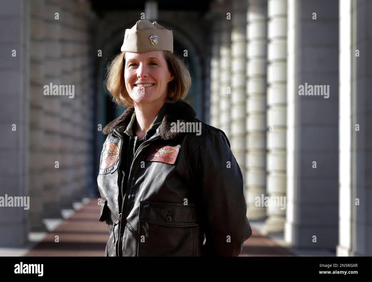 This photo taken Jan. 9, 2014 shows U.S. Navy Commander Valerie